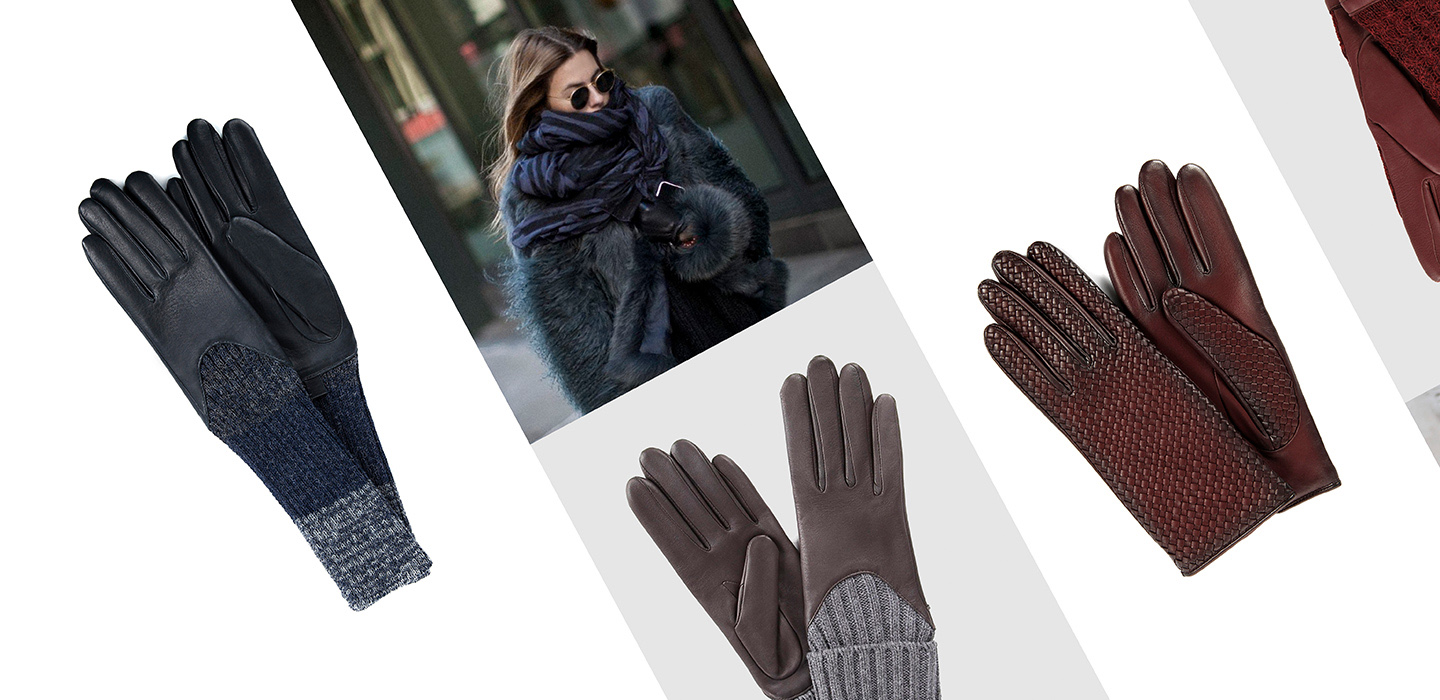 Зимние перчатки Agnelle с шерстью и кашемиром в Rendez-Vous